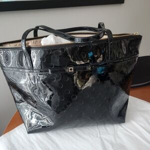 KATE SPADE Black Patent Leather Tote Bag